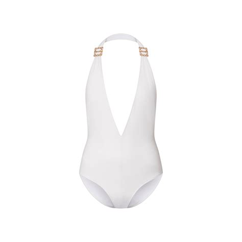 louis vuitton maillot de bain|Maillot de bain une pièce à décolleté en V et broches .